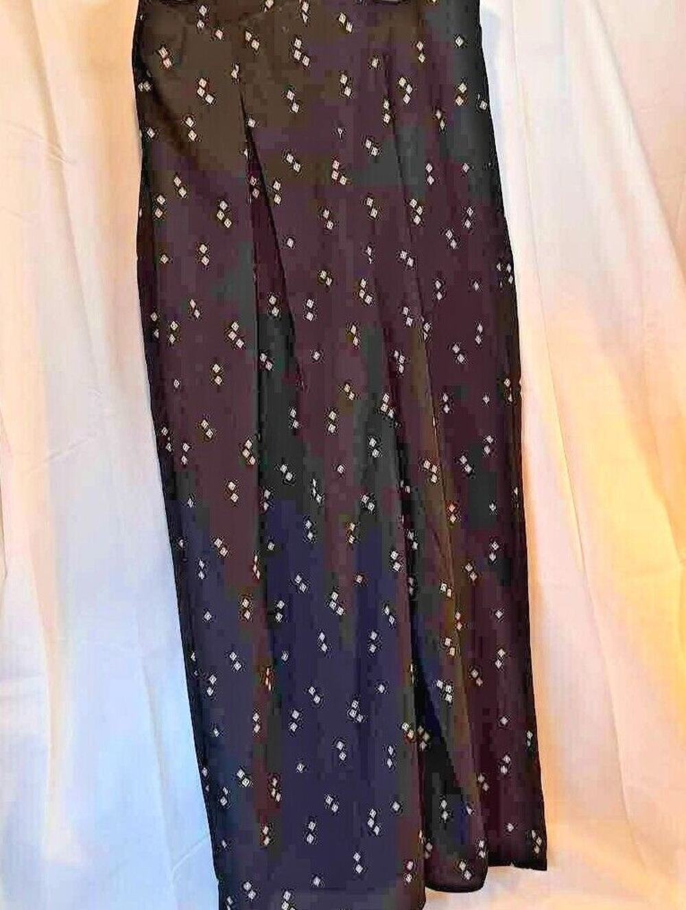 Willow & Root Women's Cropped Dress Pants Black & White, Stretch USA M New